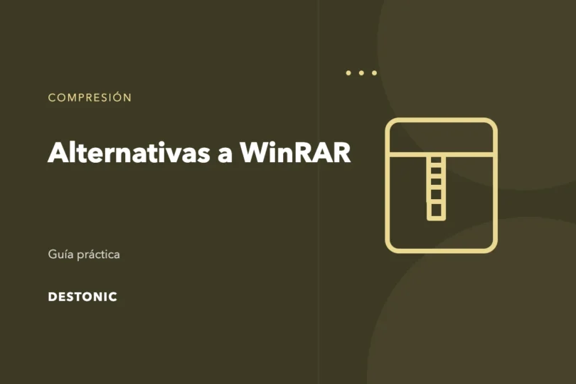 Ilustración editorial de Alternativas a WinRAR