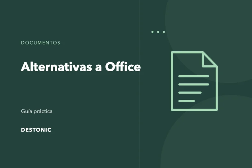 Ilustración editorial de Alternativas a Office