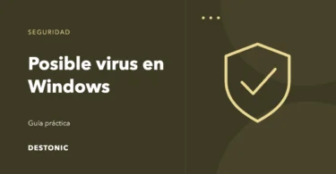 Ilustración editorial de Posible virus en Windows