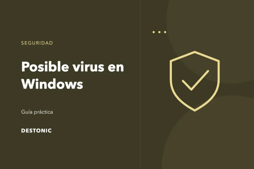 Ilustración editorial de Posible virus en Windows
