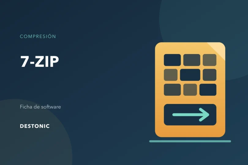 Ilustración editorial de 7-Zip